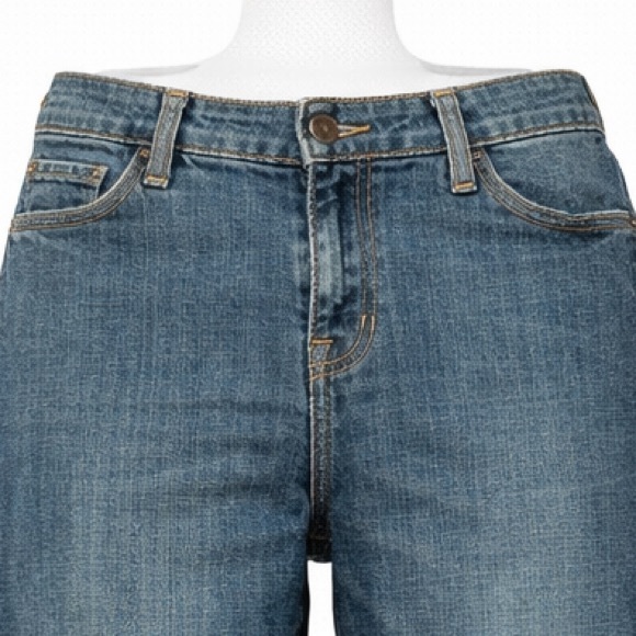 ❤️ Vintage Von Dutch Women's Dark Blue Flare Jeans with Colorful Embroidery - Picture 5 of 6